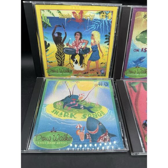 Vintage 1990s Lot Of 4 Doug Walker Music CD lot Of 4 On Island Time & More EC! D - Picture 3 of 6
